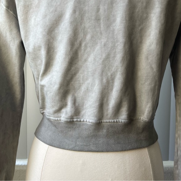 Women's V Neck Button Down Split Long Sleeve French Terry Jacket Cardigan Size: - Picture 7 of 8